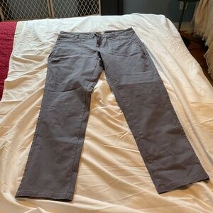 Straight leg blue gray pants